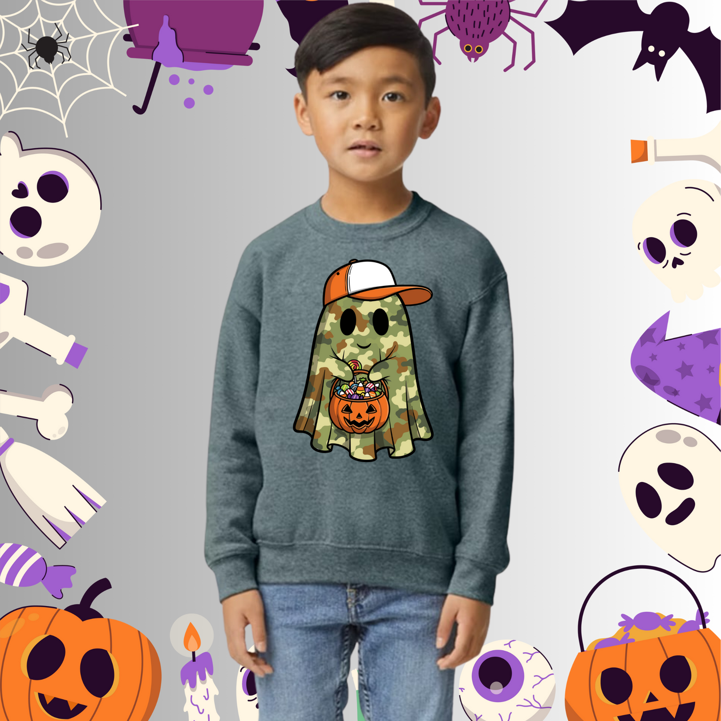 Youth Camo Ghost Sweatshirt
