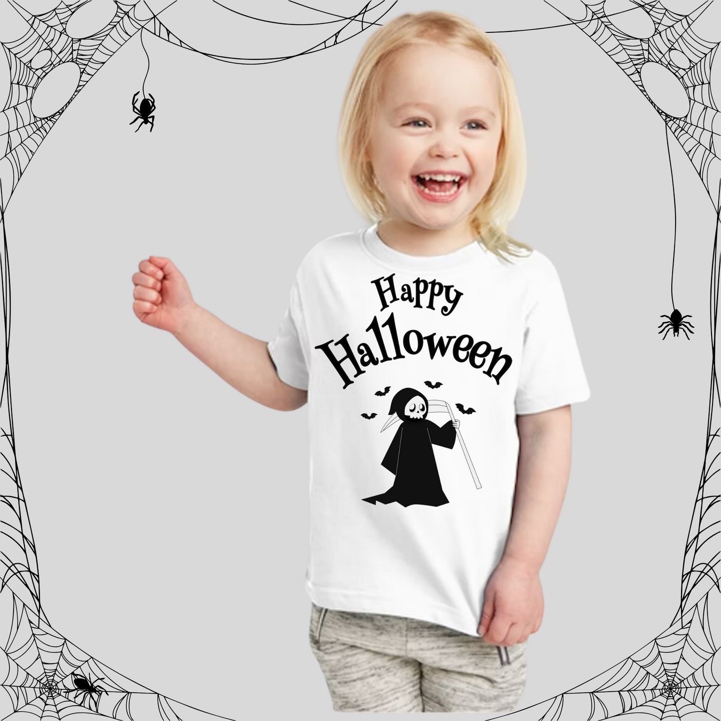 Toddler Happy Halloween Reaper Tee