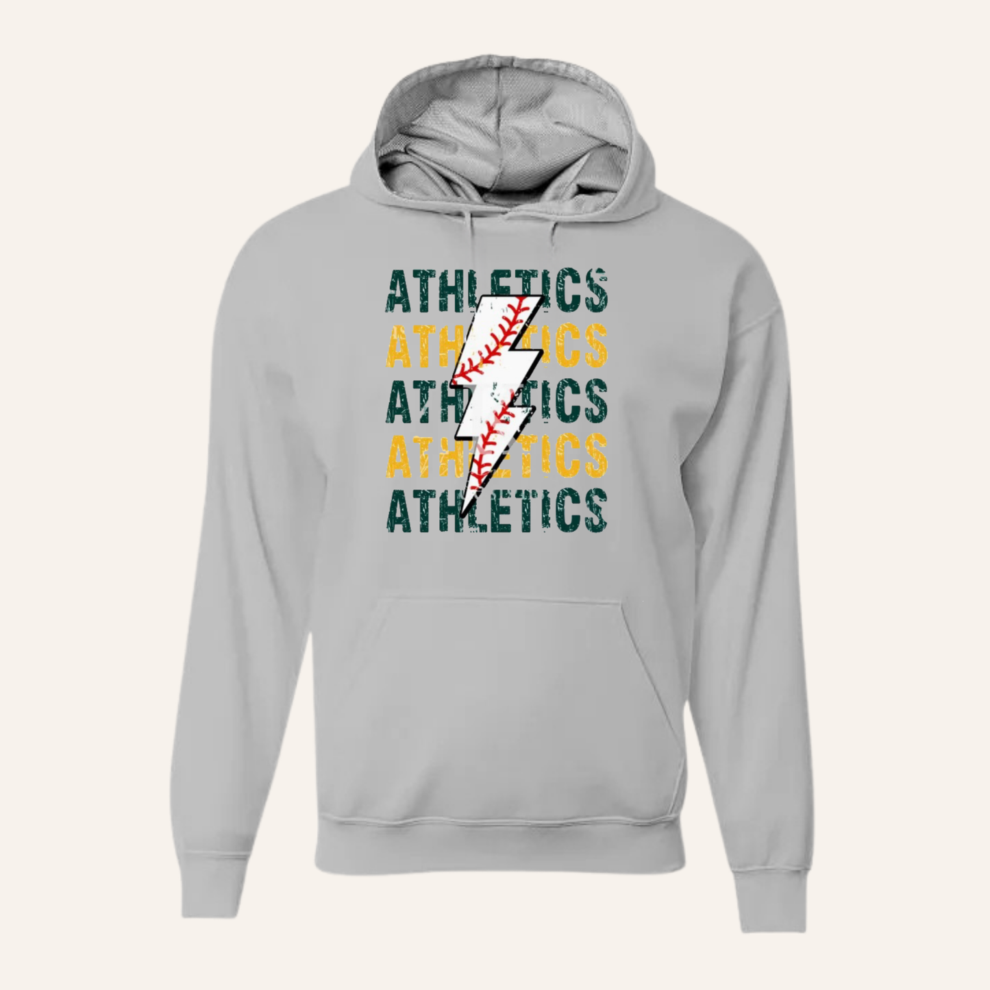 Athletics Lightening Baseball DriFit Hoodie