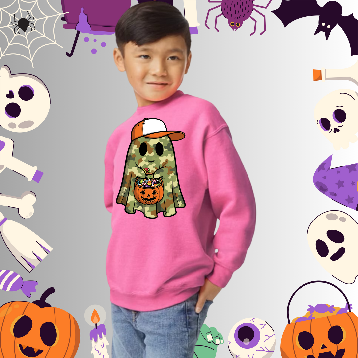 Youth Camo Ghost Sweatshirt