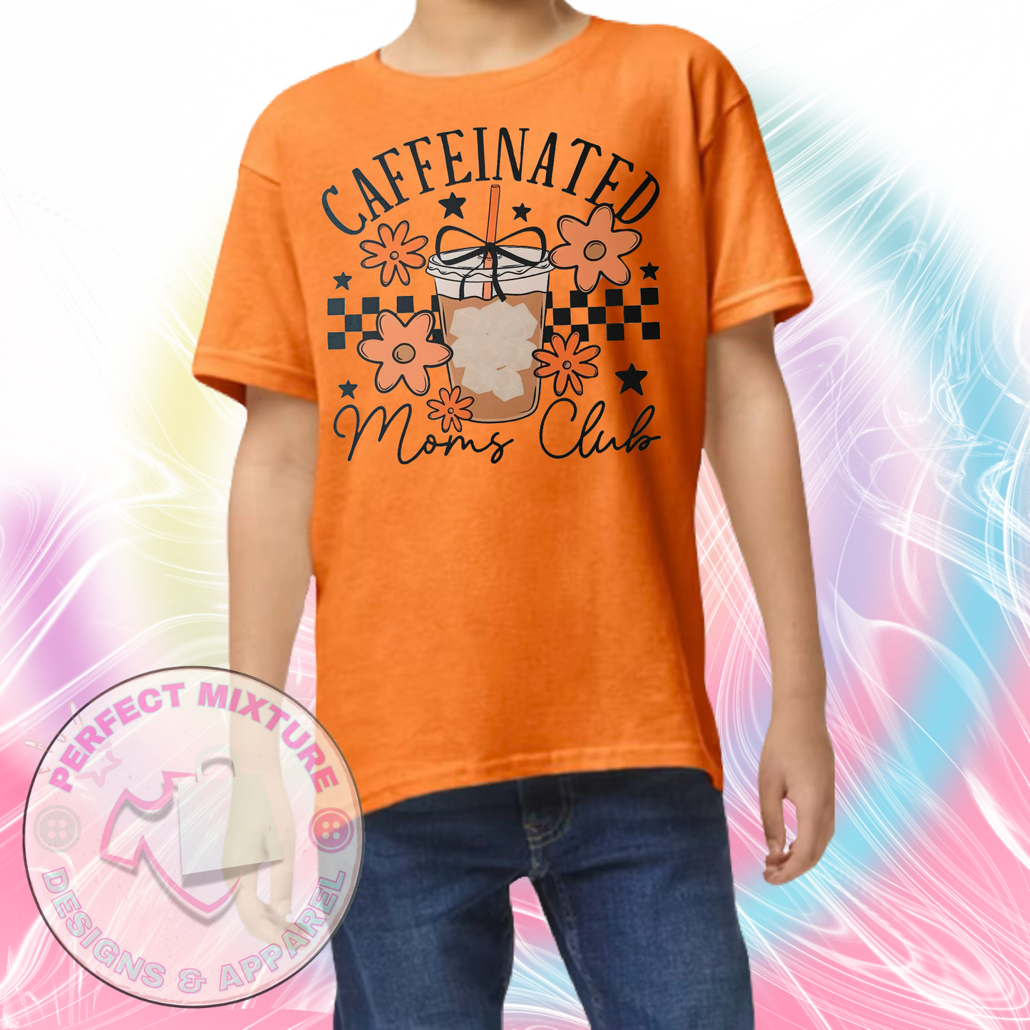 Caffeinated Moms Club Design Tee
