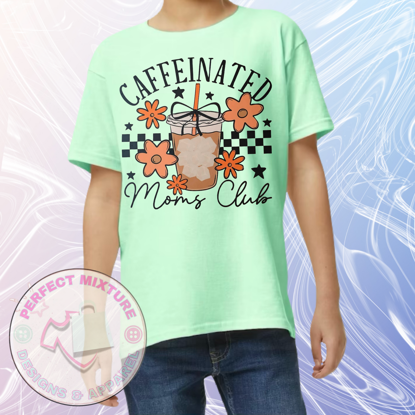 Caffeinated Moms Club Design Tee