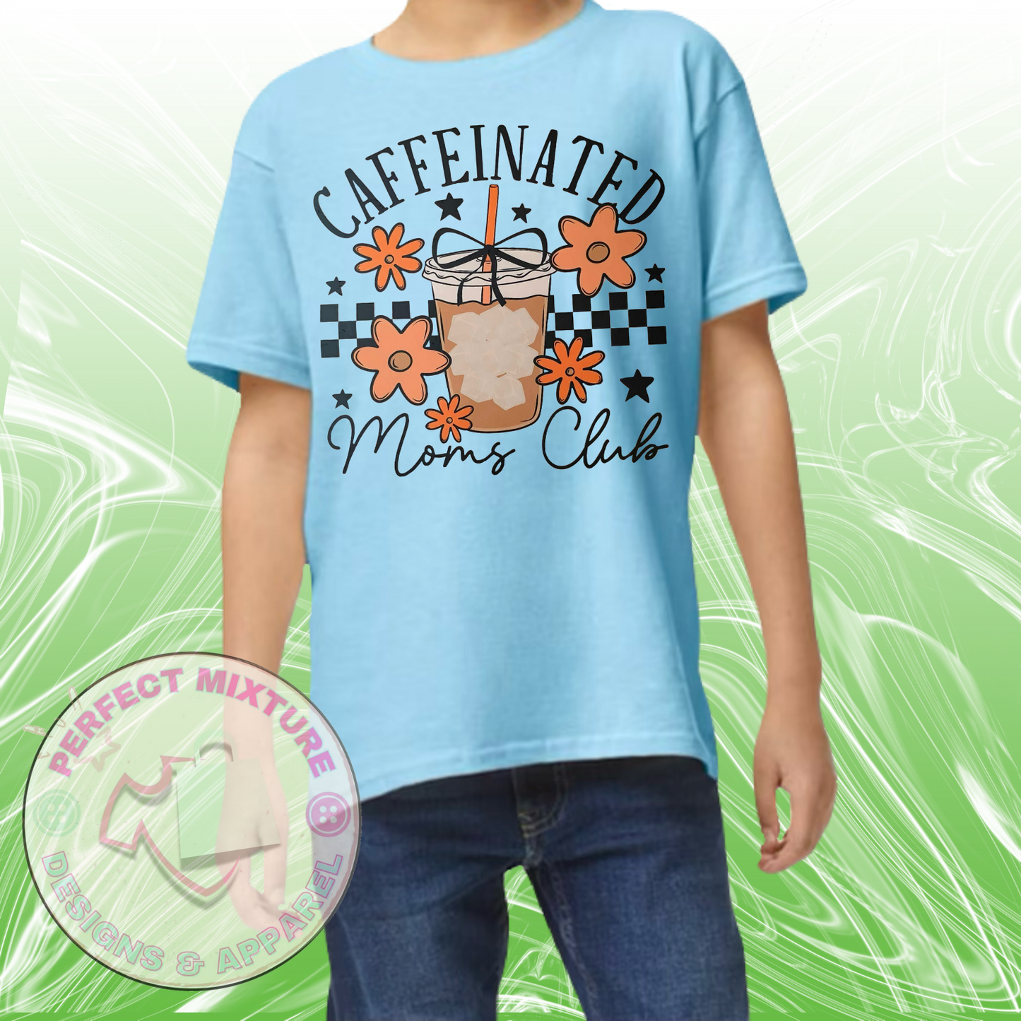 Caffeinated Moms Club Design Tee