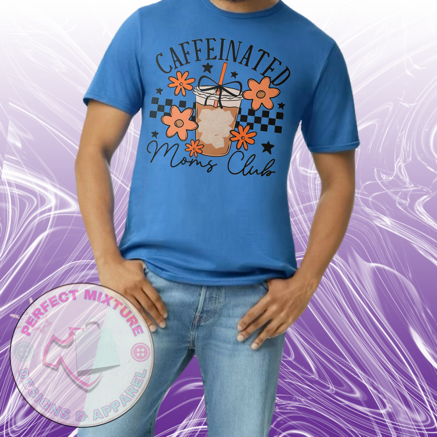 Caffeinated Moms Club Design Tee