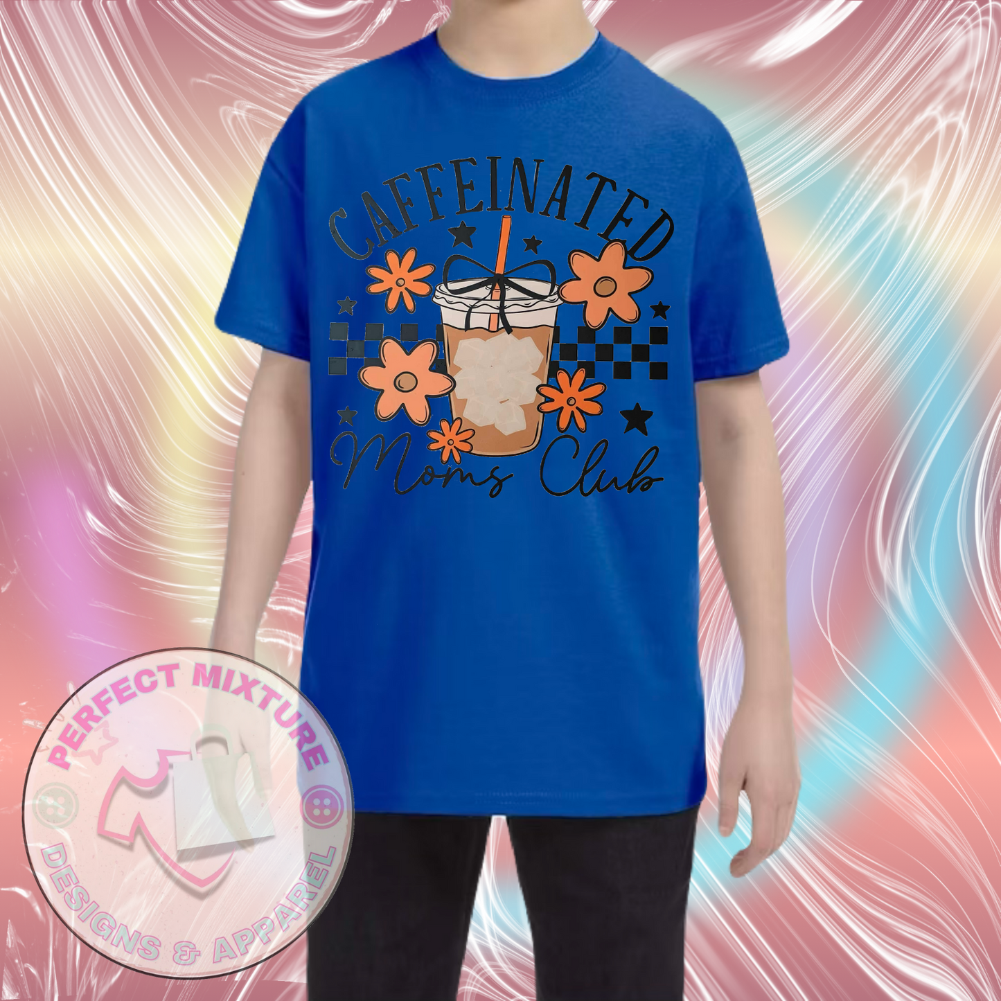 Caffeinated Moms Club Design Tee
