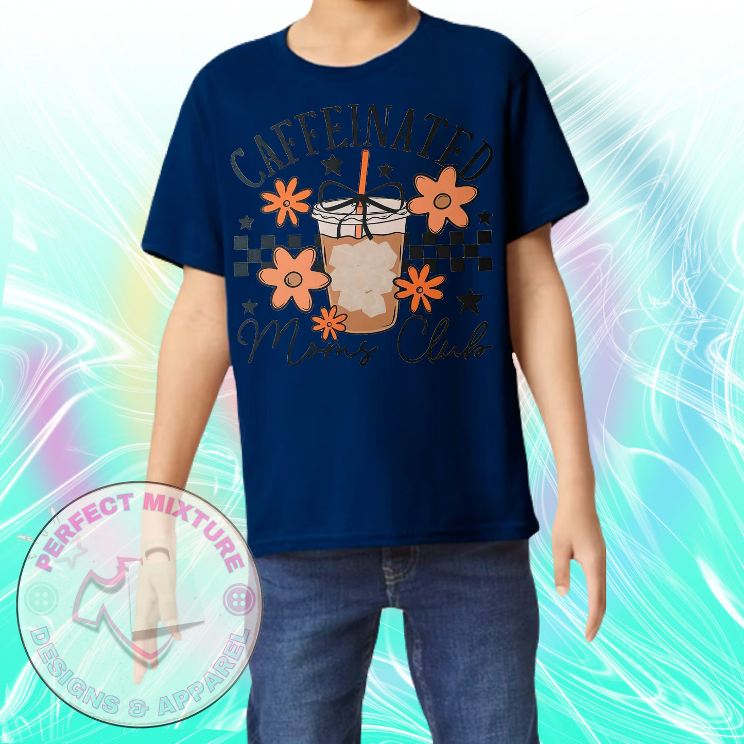 Caffeinated Moms Club Design Tee