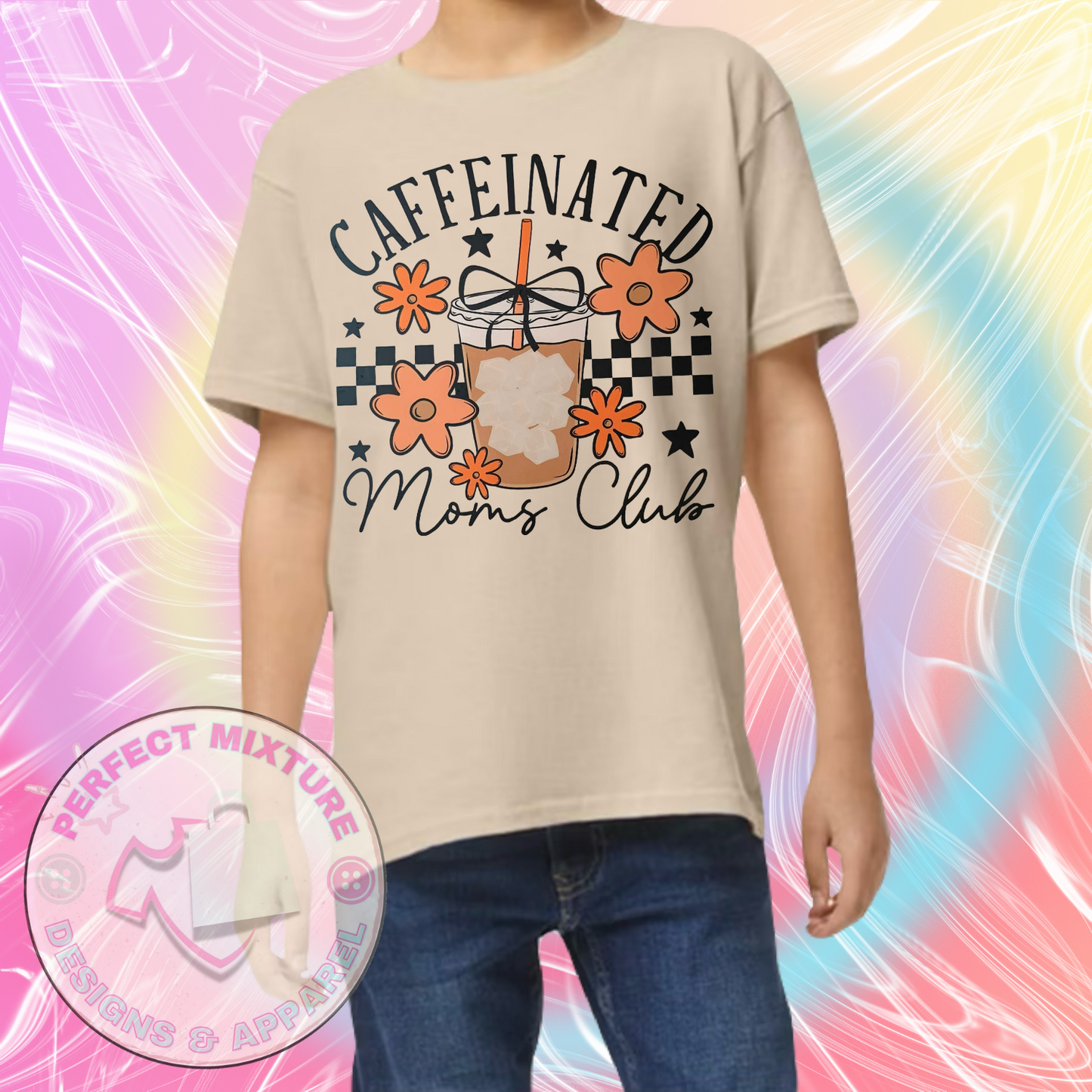 Caffeinated Moms Club Design Tee