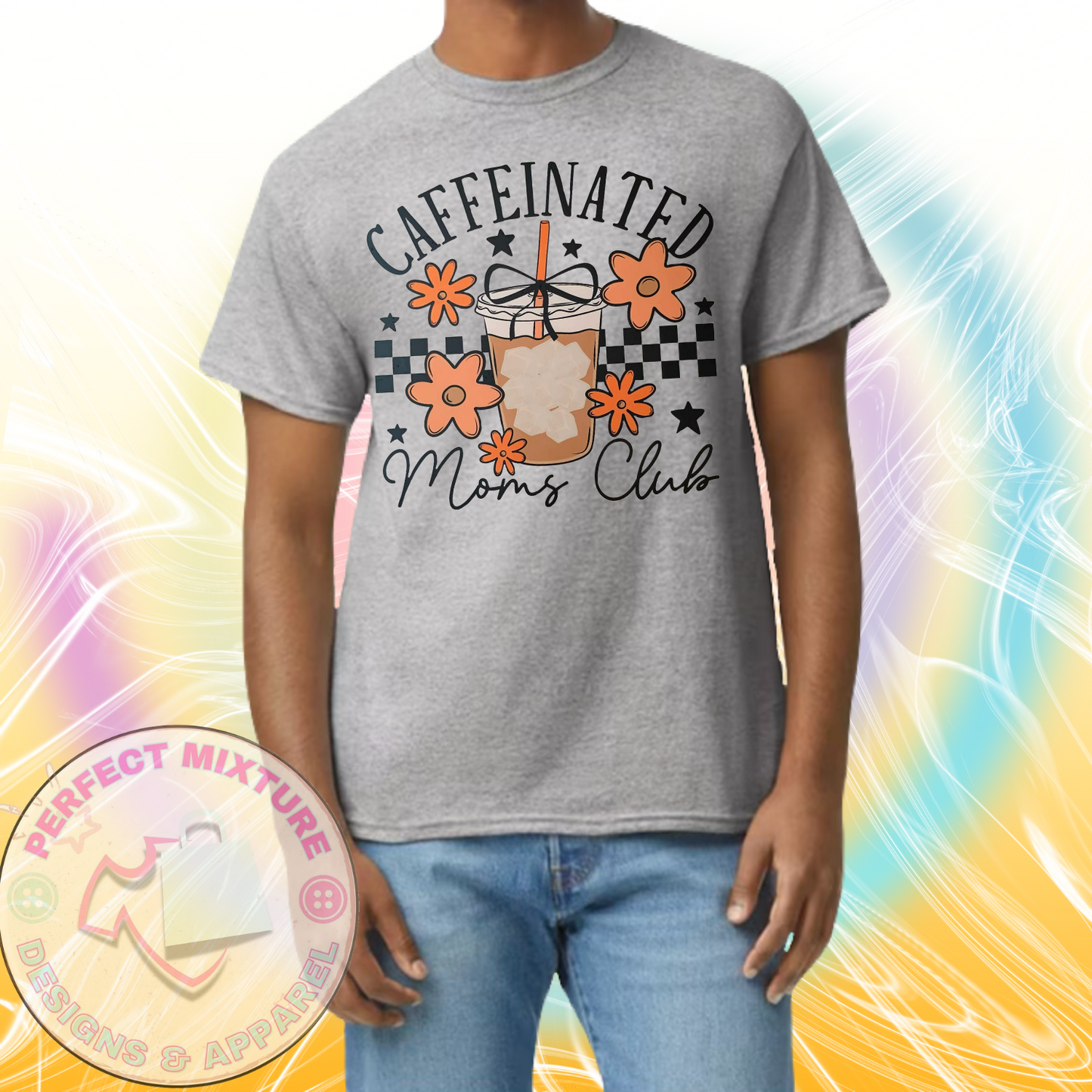 Caffeinated Moms Club Design Tee