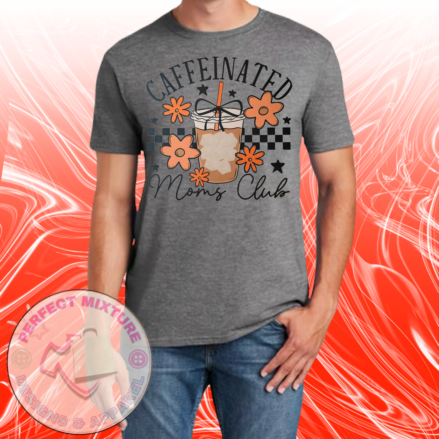 Caffeinated Moms Club Design Tee