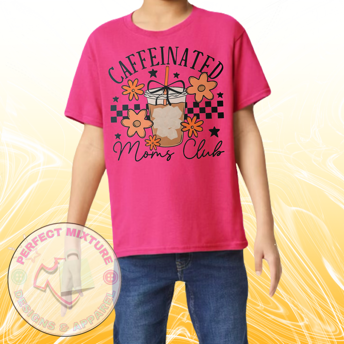 Caffeinated Moms Club Design Tee