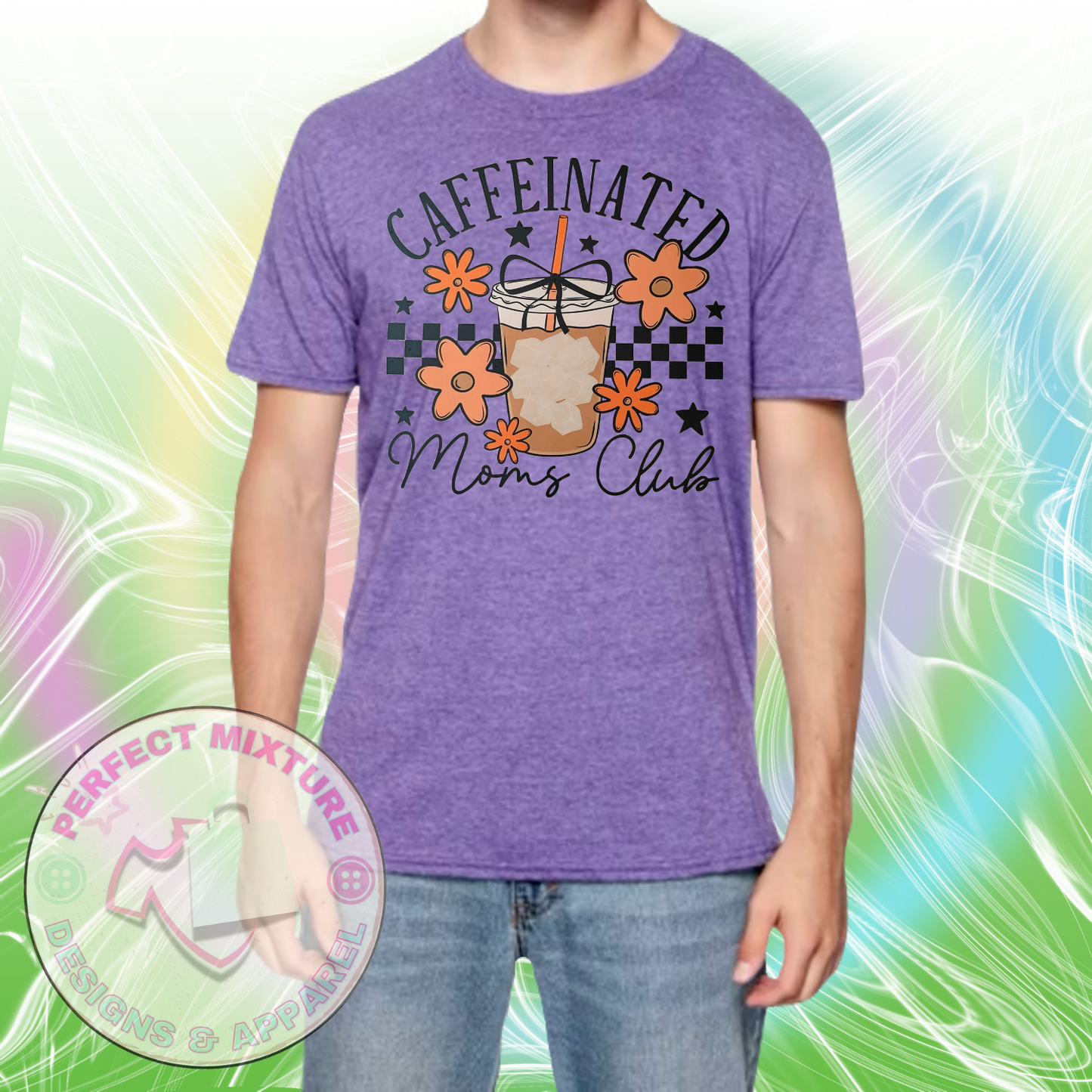 Caffeinated Moms Club Design Tee