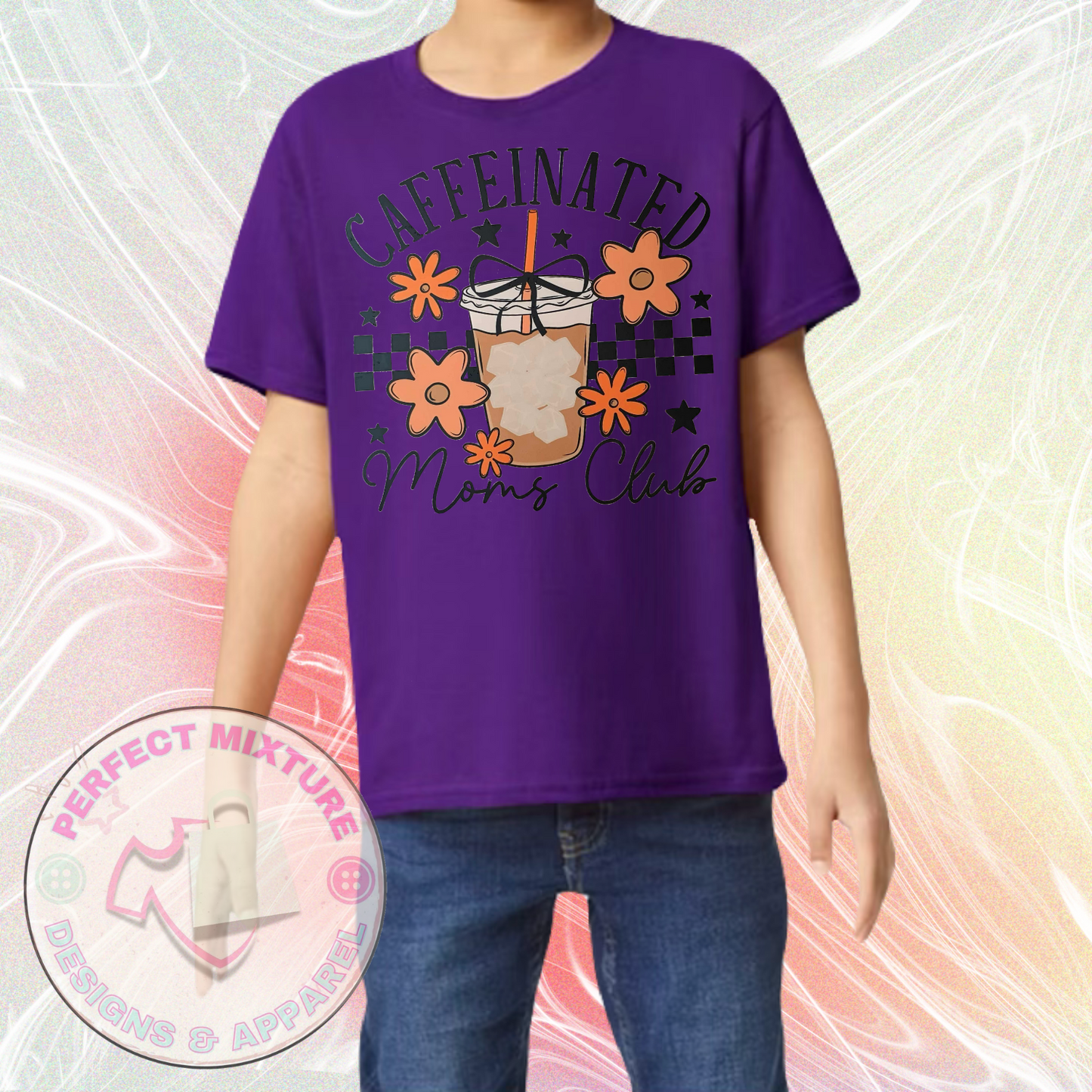 Caffeinated Moms Club Design Tee