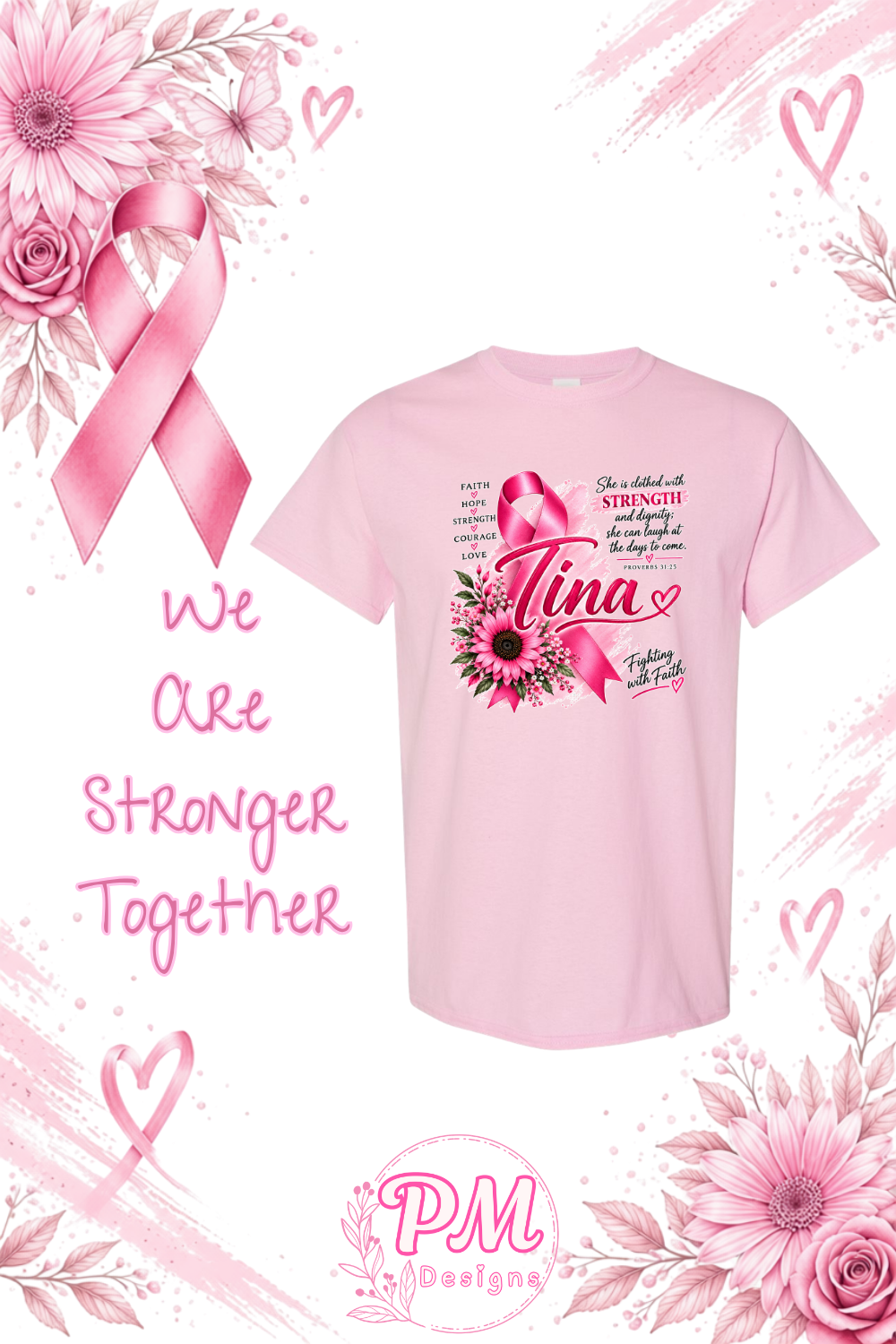 Fighting With Faith Cotton Tee