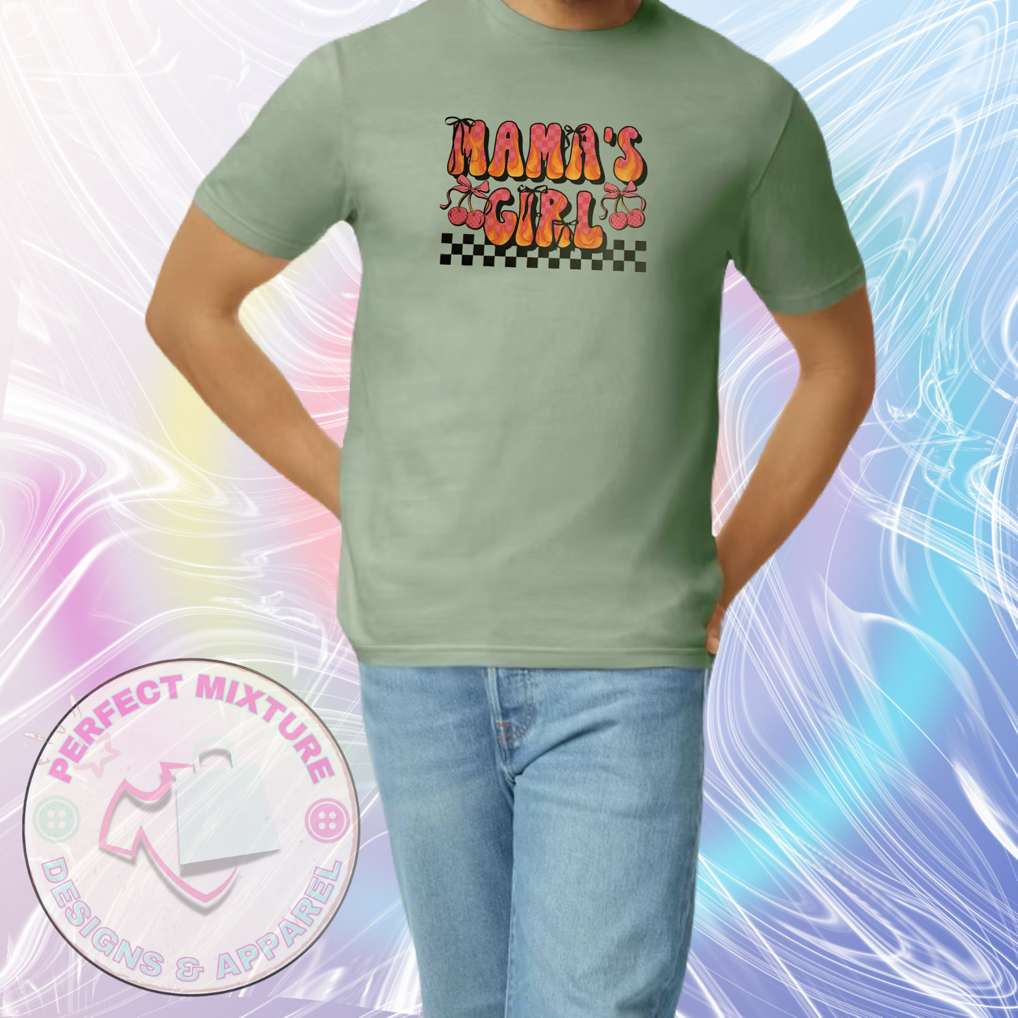 Mamas Girl Cherry Design Toddler Tee