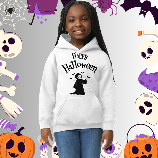 Youth Happy Halloween Reaper Hoodie