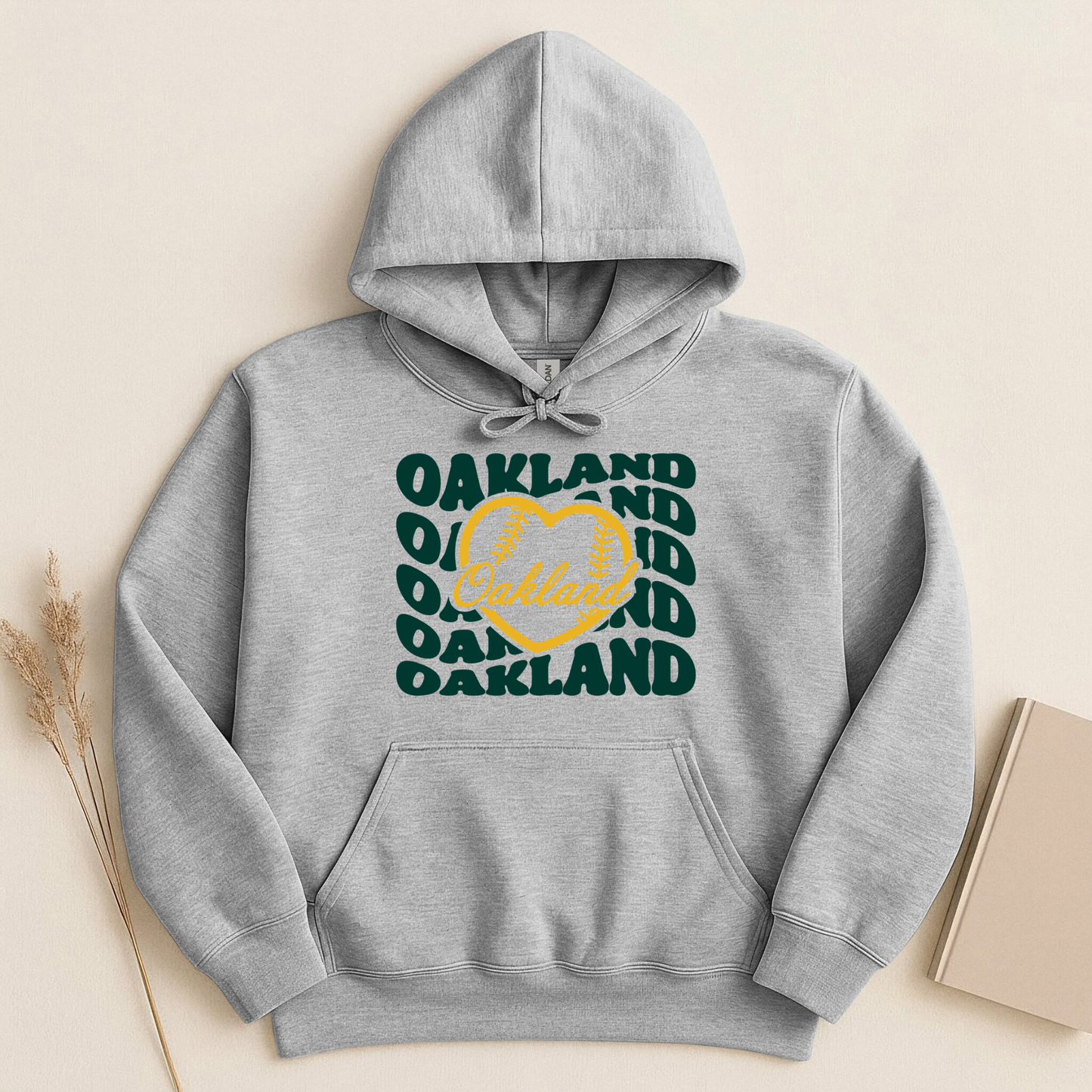 Oakland 💛 Gildan Hoodie Cotton