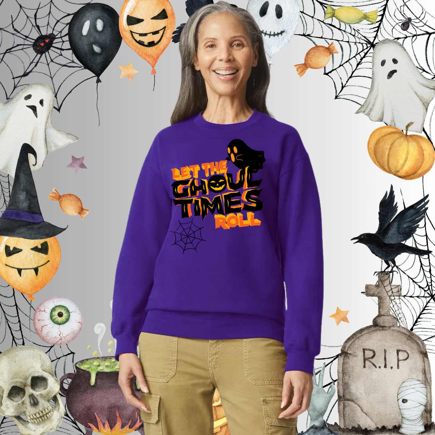 Adult Ghoul Times Roll O/B Sweatshirt