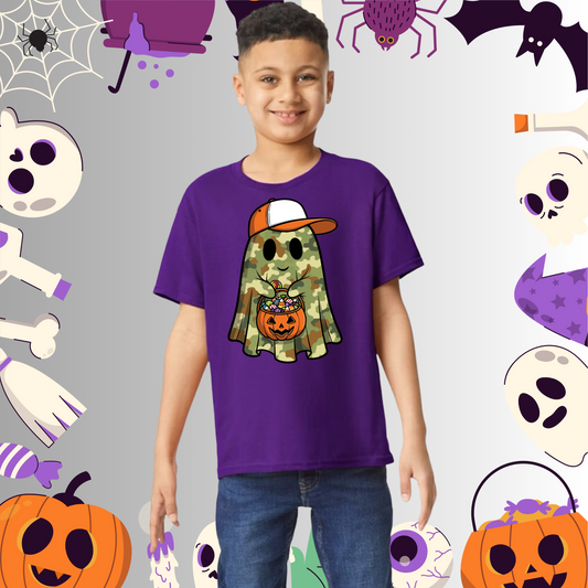 Youth Camo Ghost Tee