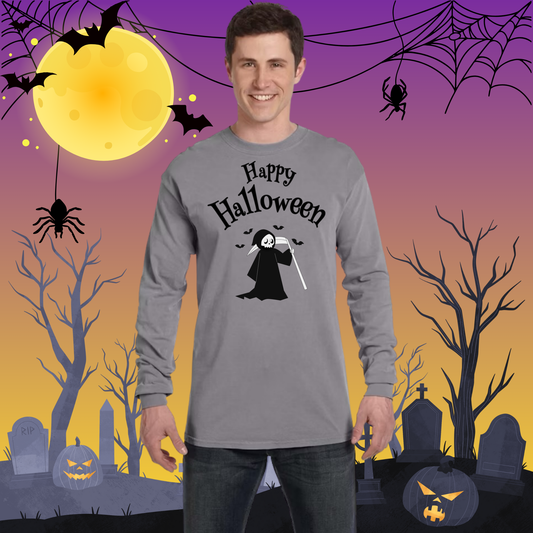 Adult CC Happy Halloween Reaper Long Sleeve