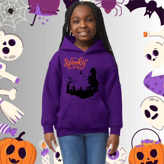 Youth Spooky Halloween Hoodie