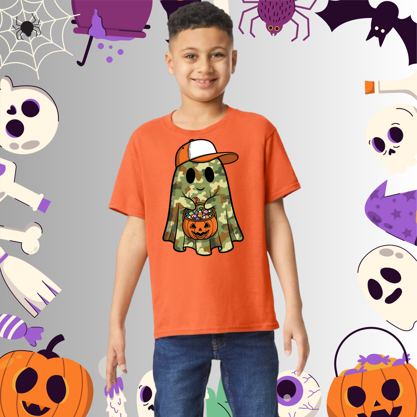 Youth Camo Ghost Tee