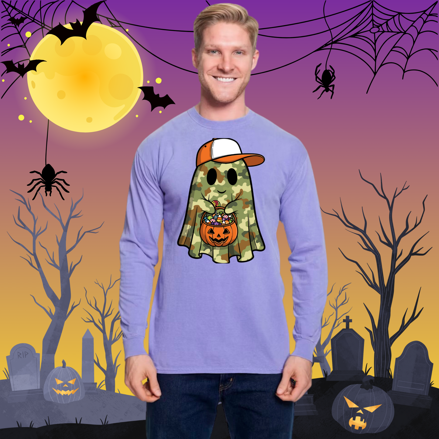 Adult CC Camo Ghost Long Sleeve