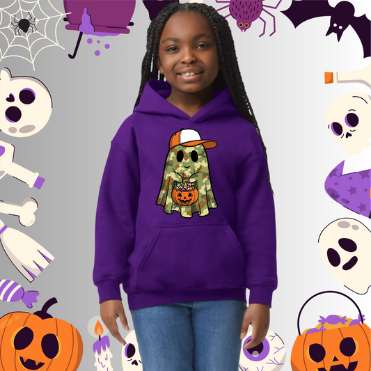 Youth Camo Ghost Hoodie
