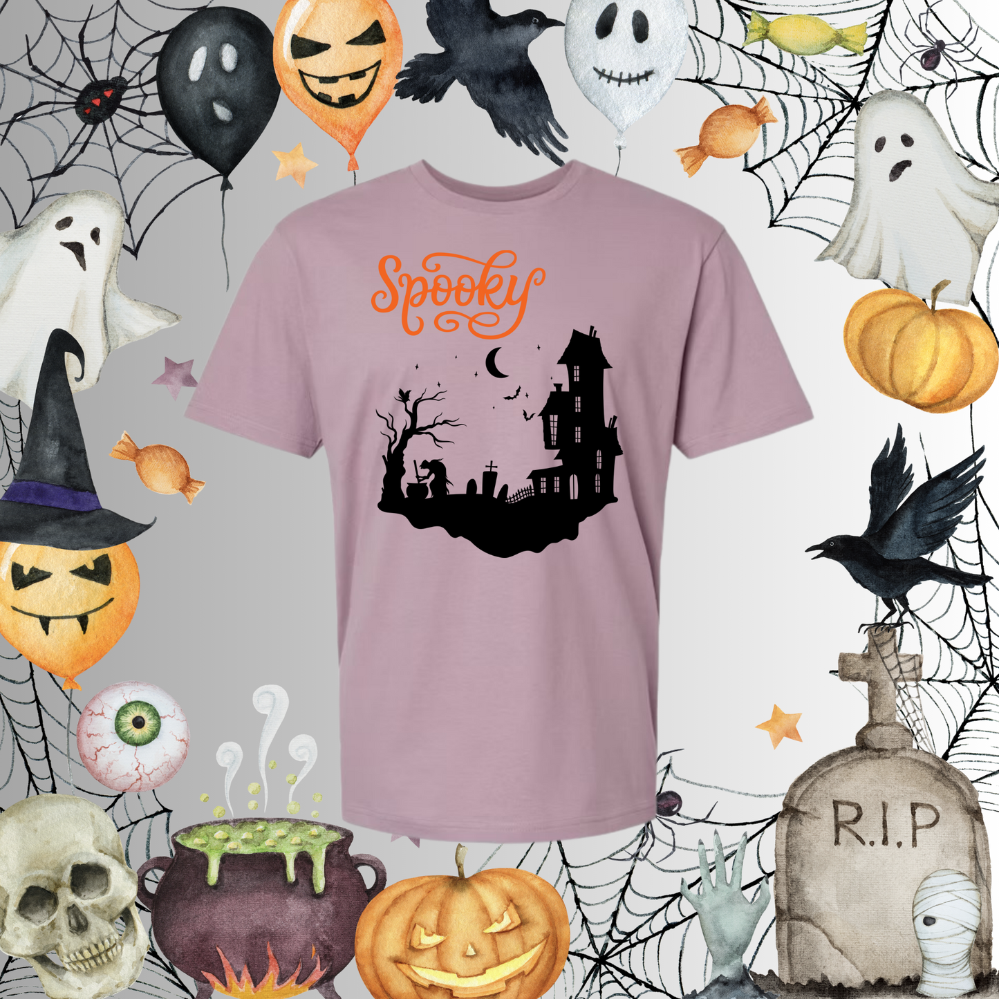 Adult Spooky Halloween Tee