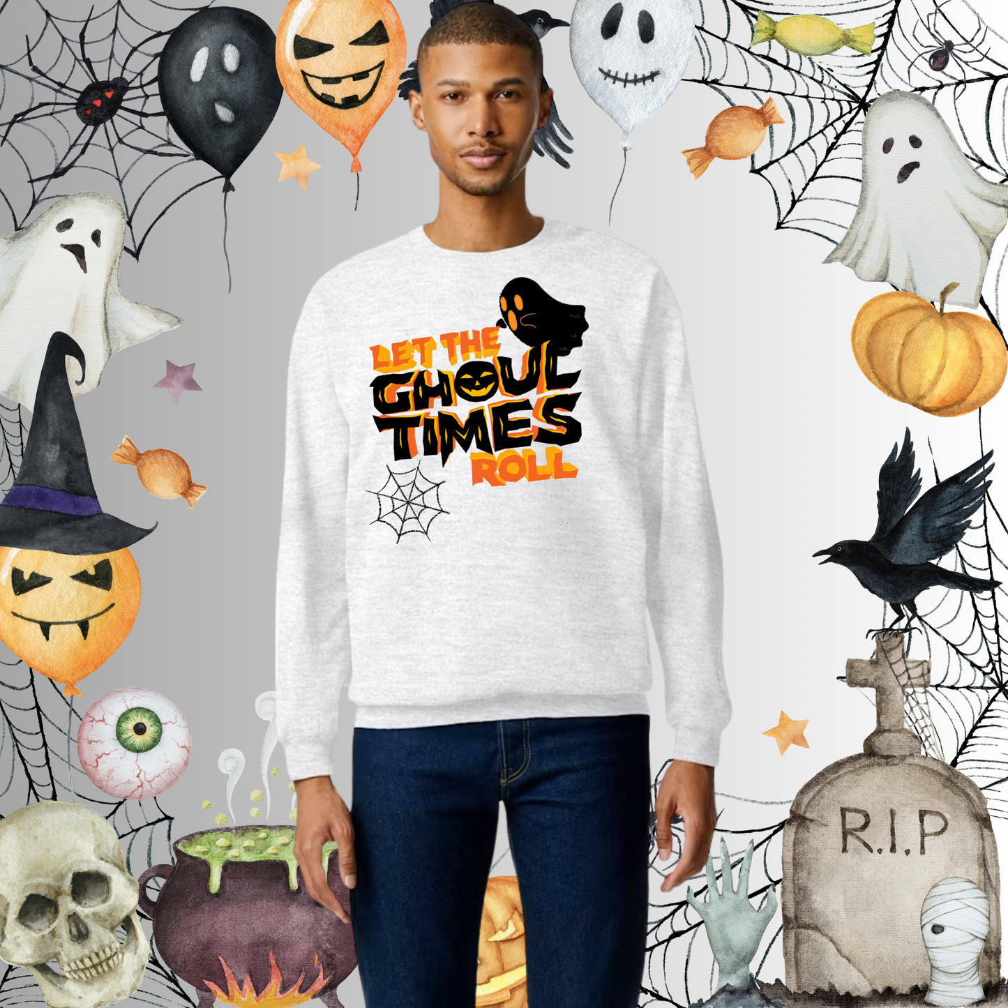 Adult Ghoul Times Roll O/B Sweatshirt