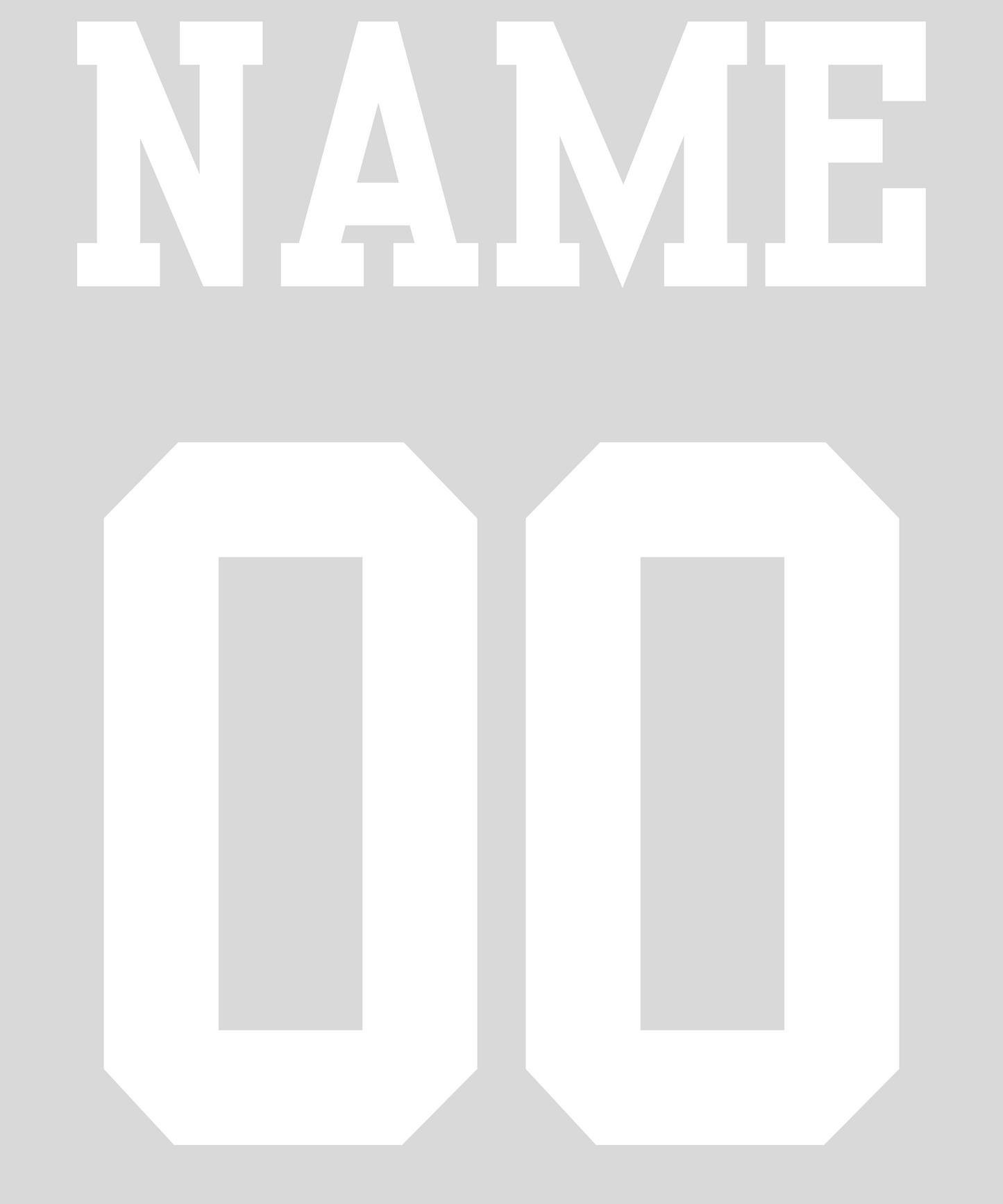 Name & Number Add On