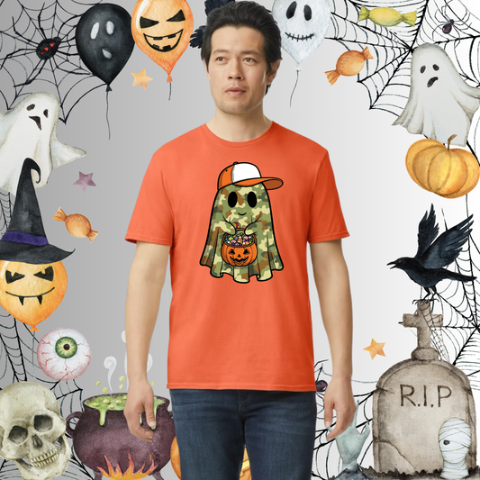 Adult Camo Ghost Tee