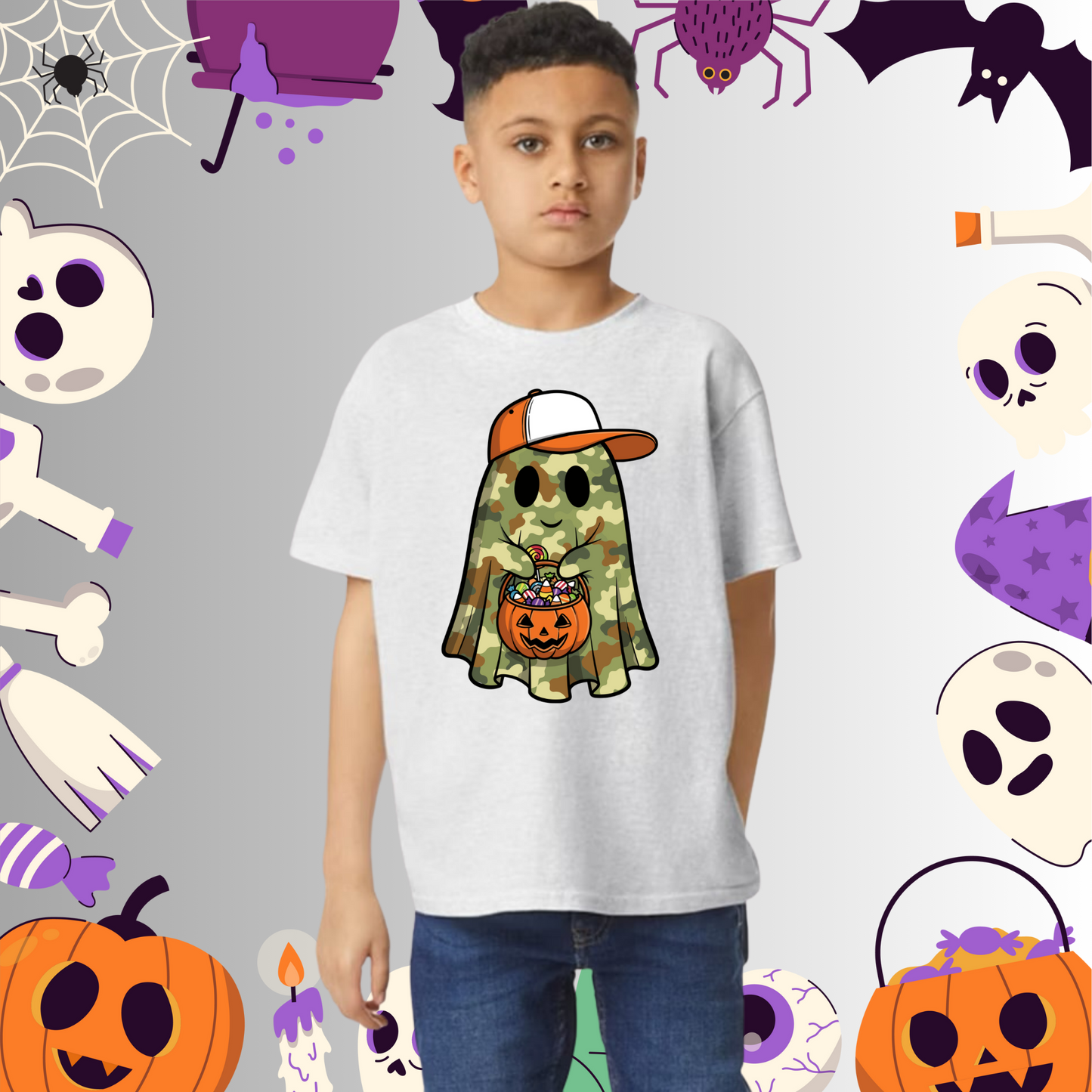 Youth Camo Ghost Tee