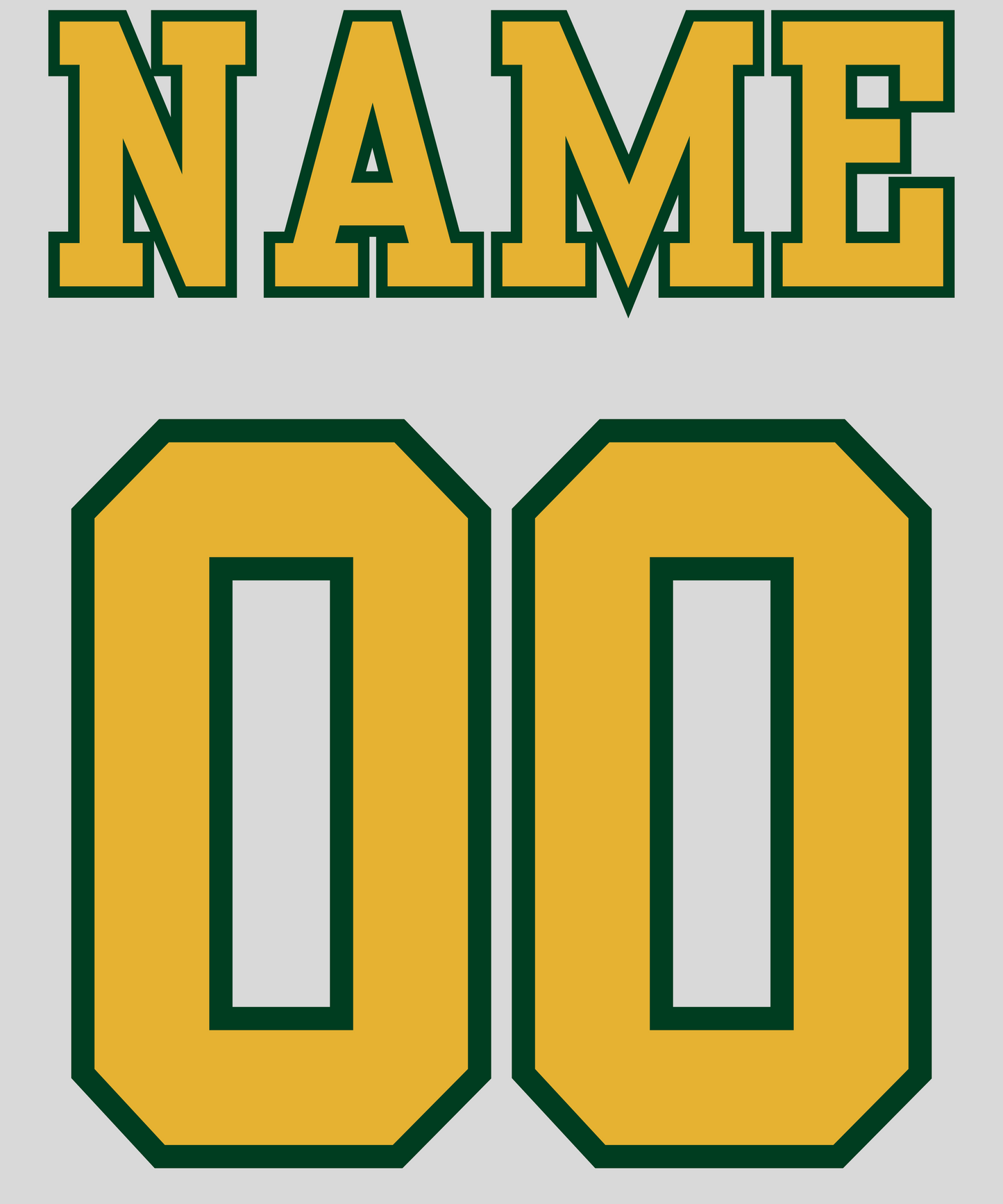 Name & Number Add On