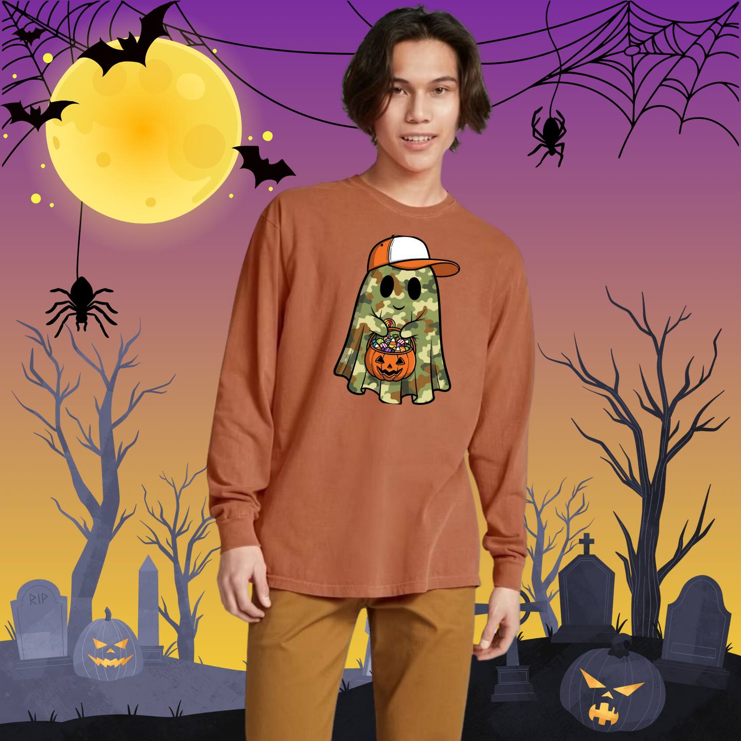 Adult CC Camo Ghost Long Sleeve