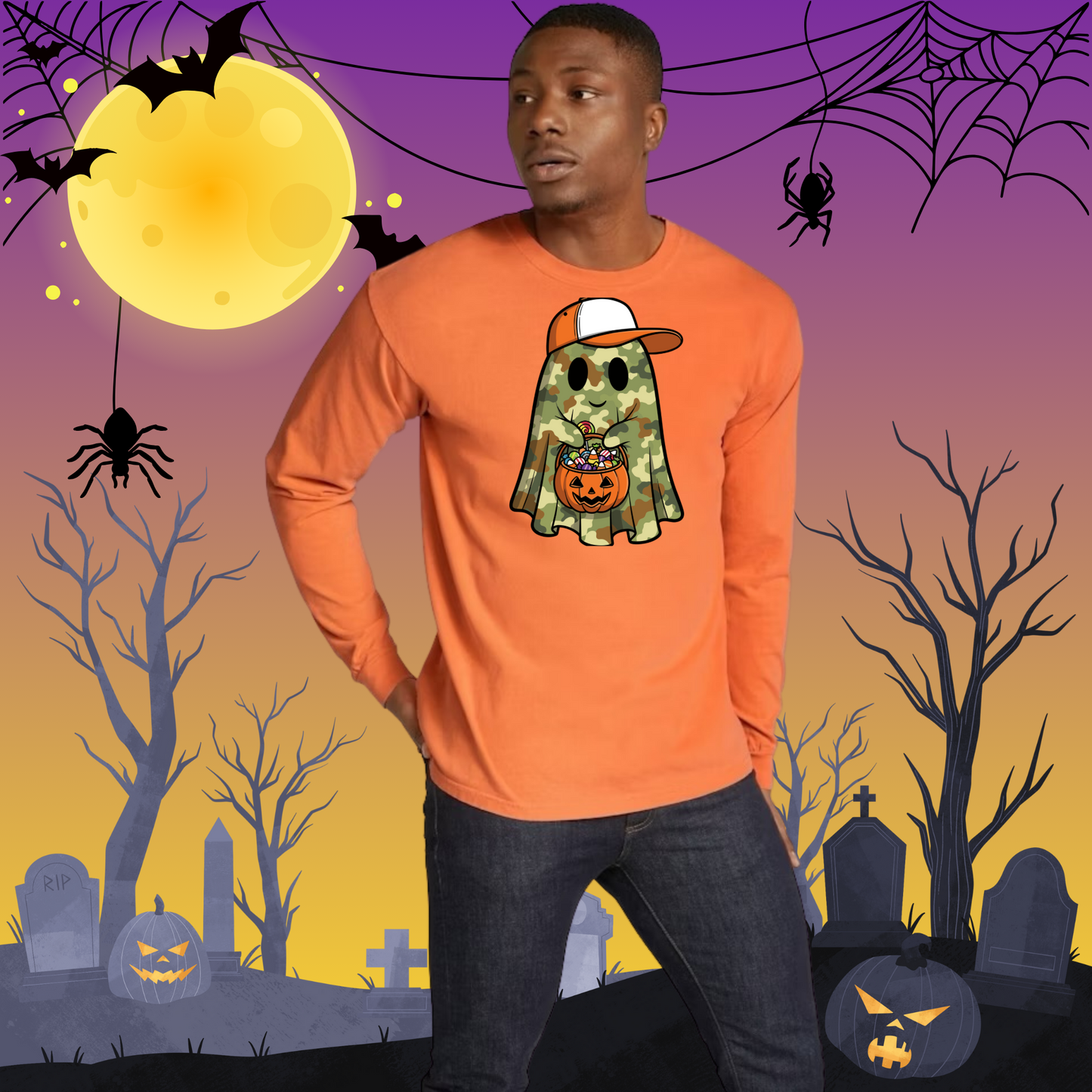 Adult CC Camo Ghost Long Sleeve