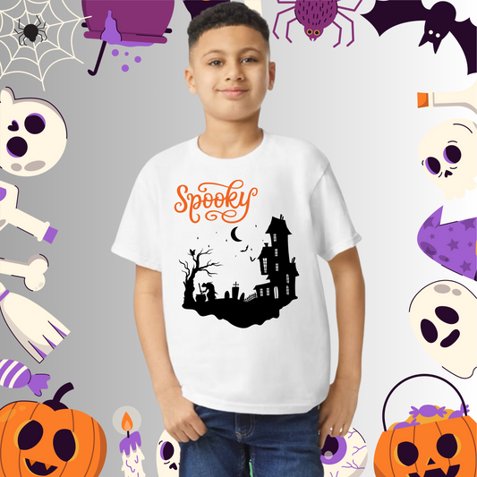 Youth Spooky Halloween Tee