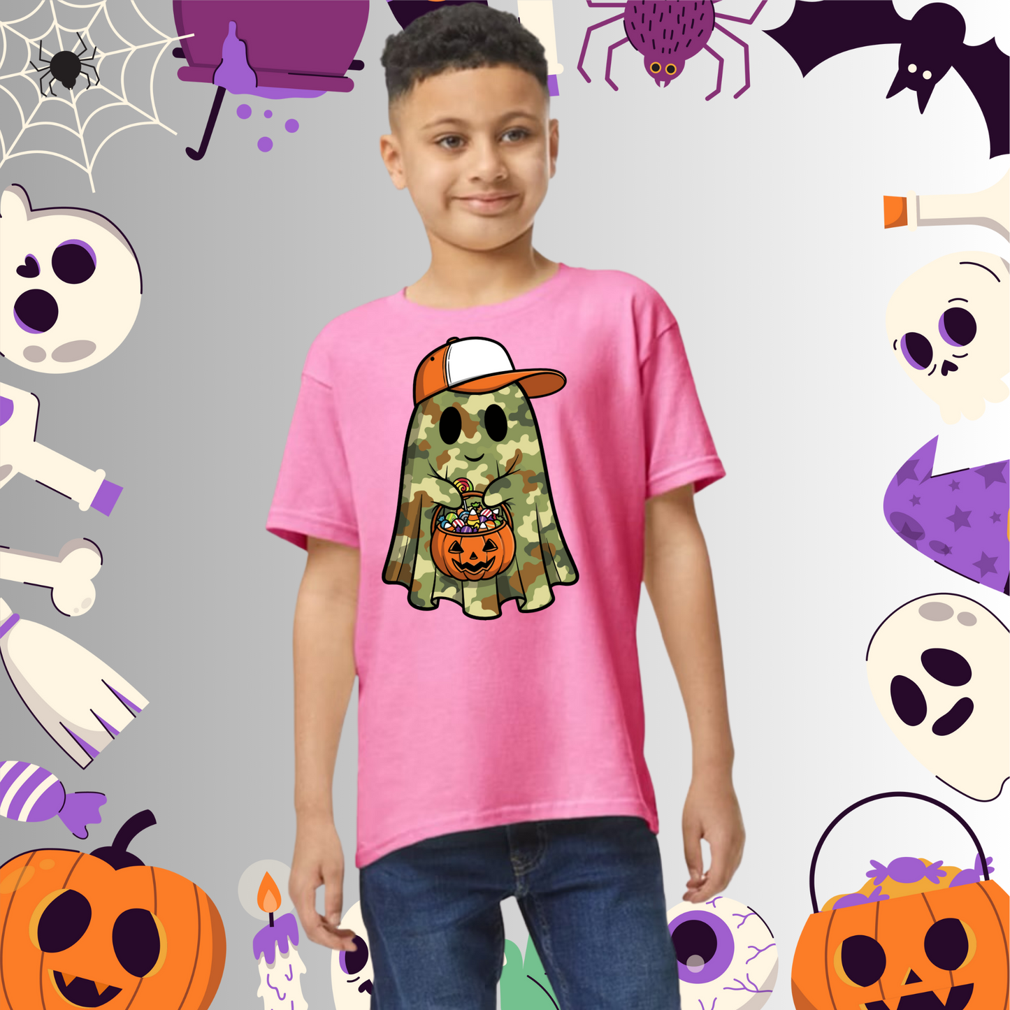 Youth Camo Ghost Tee