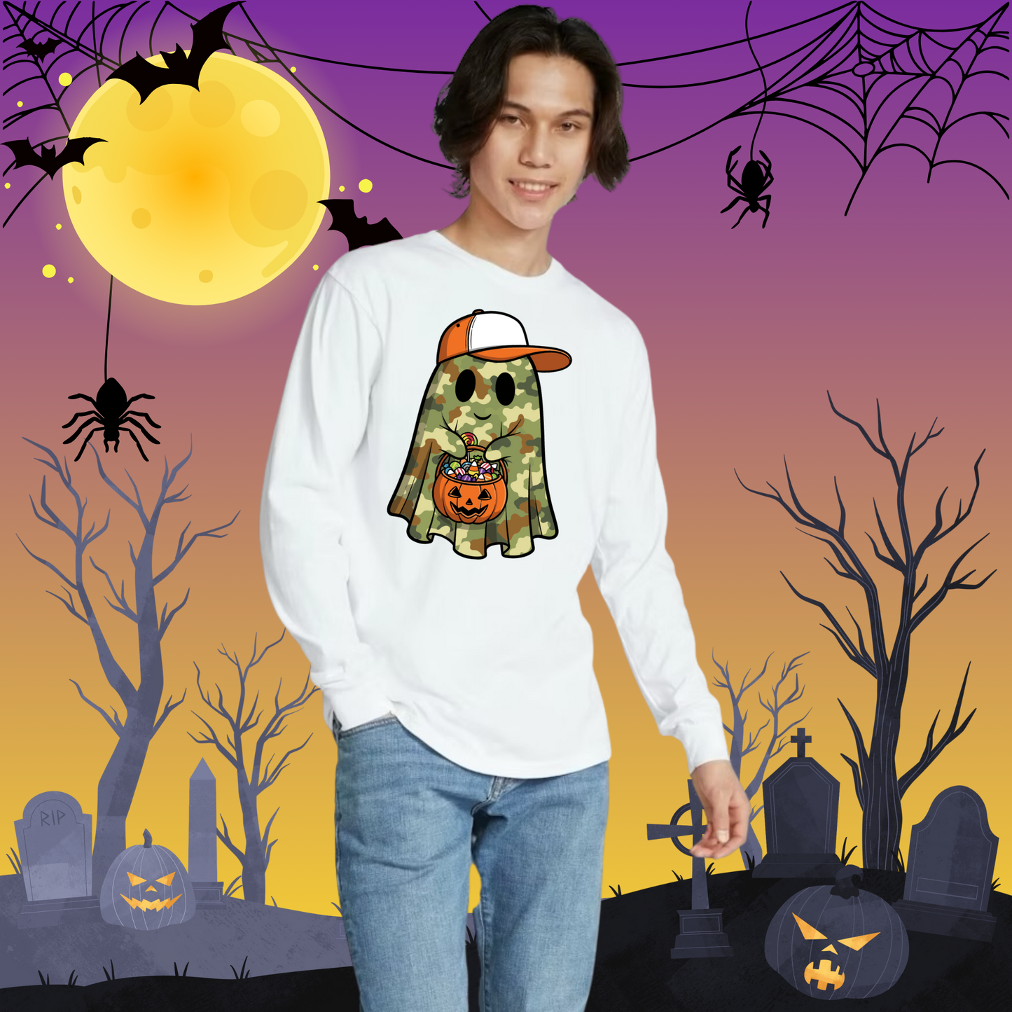 Adult CC Camo Ghost Long Sleeve