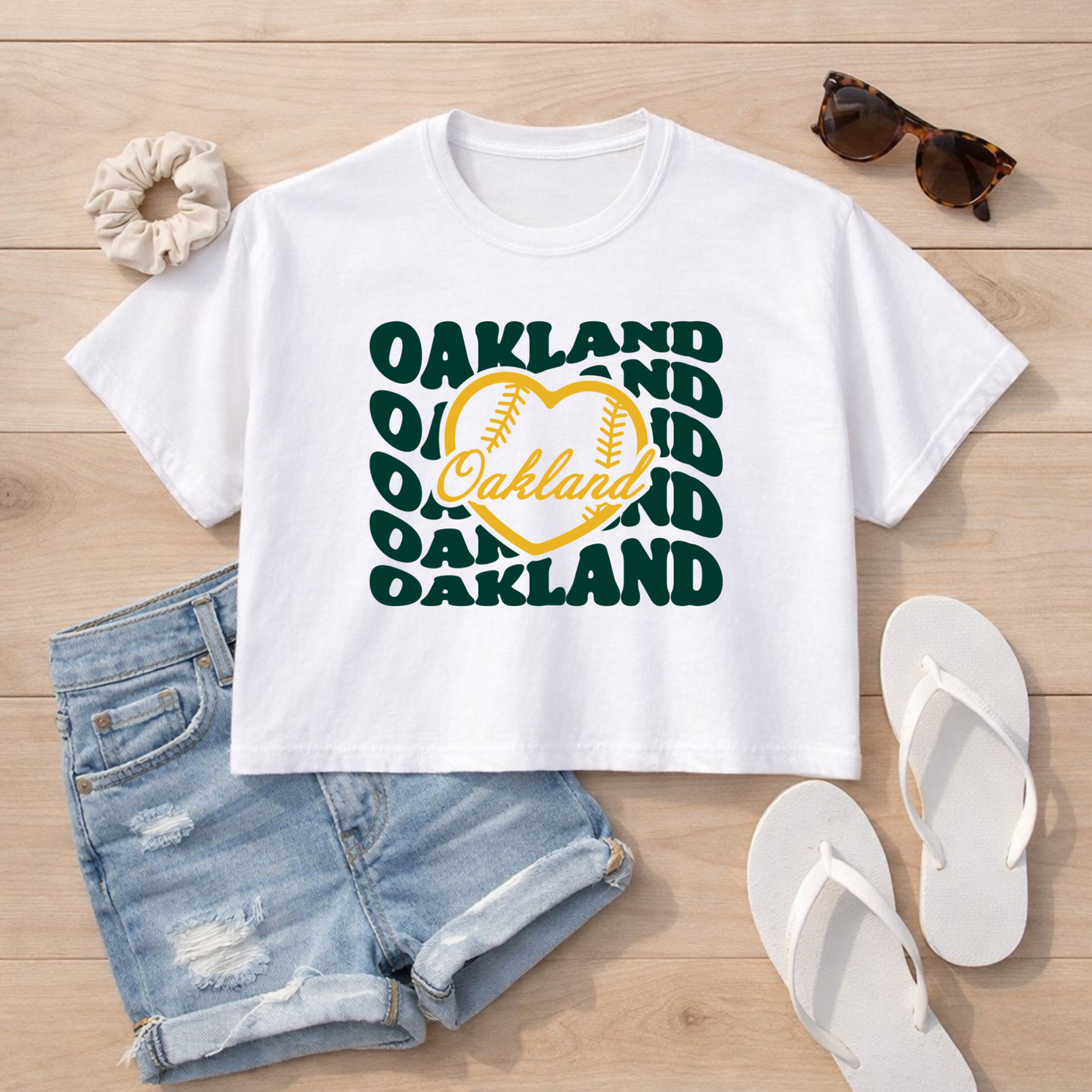 Oakland 💛 Comfort Colors Boxy Crop