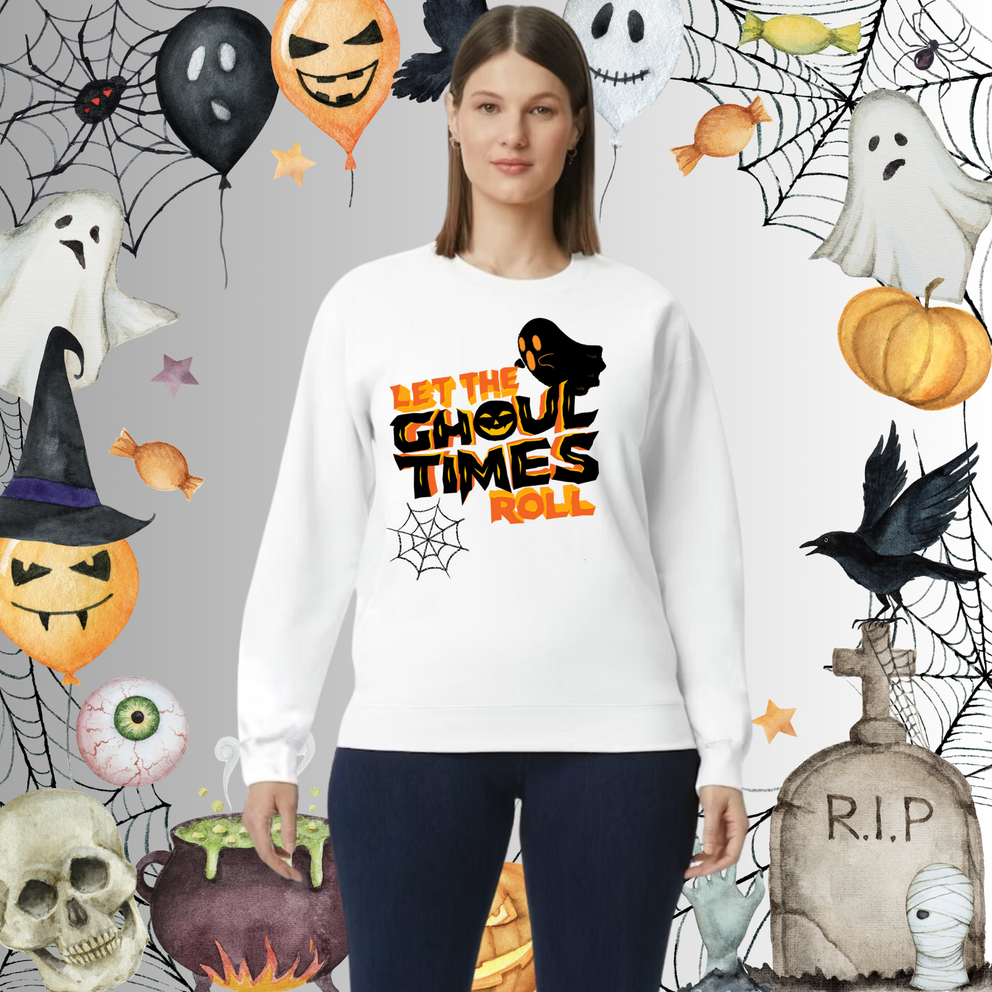 Adult Ghoul Times Roll O/B Sweatshirt