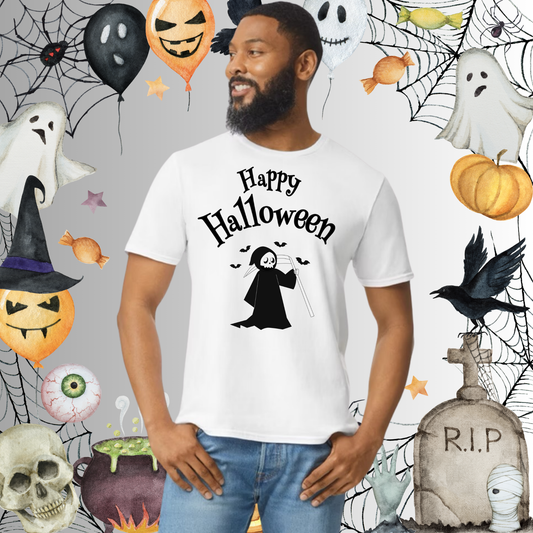 Adult Happy Halloween Reaper Tee