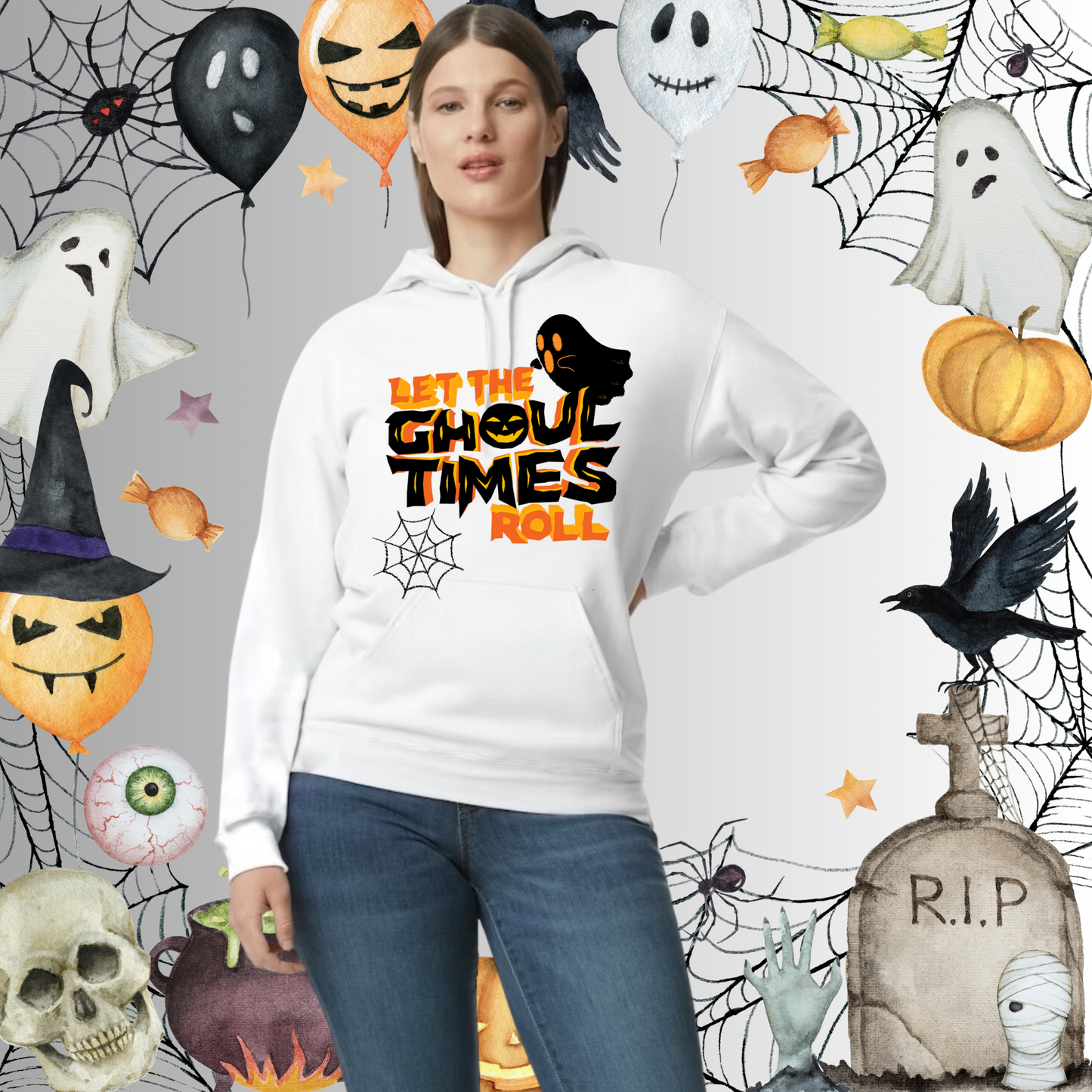 Adult Ghoul Times Roll O/B Hoodie