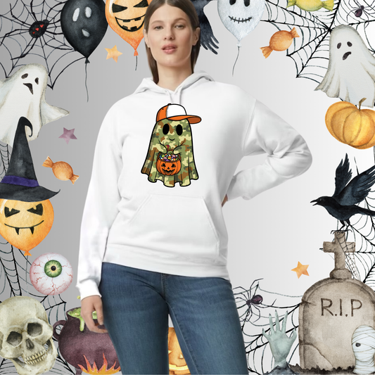 Adult Camo Ghost Hoodie