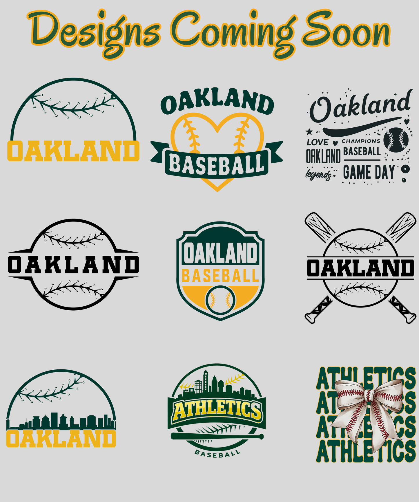 Designs Coming Soon