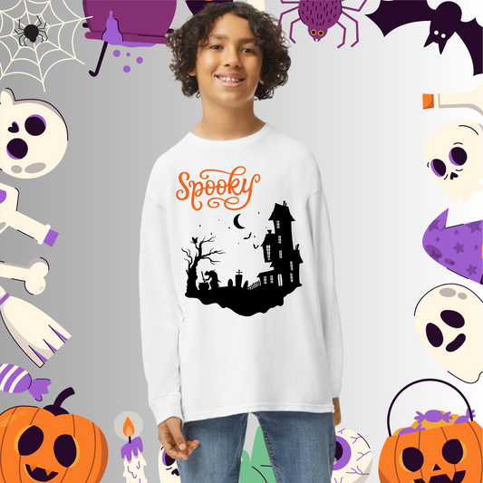 Youth Spooky Halloween Long Sleeve