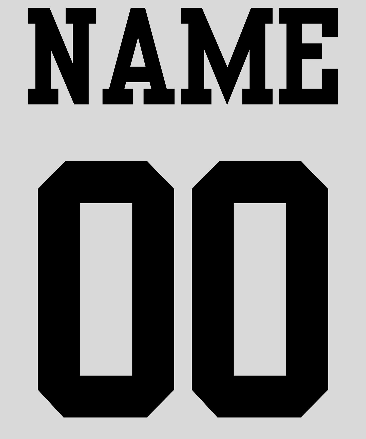 Name & Number Add On