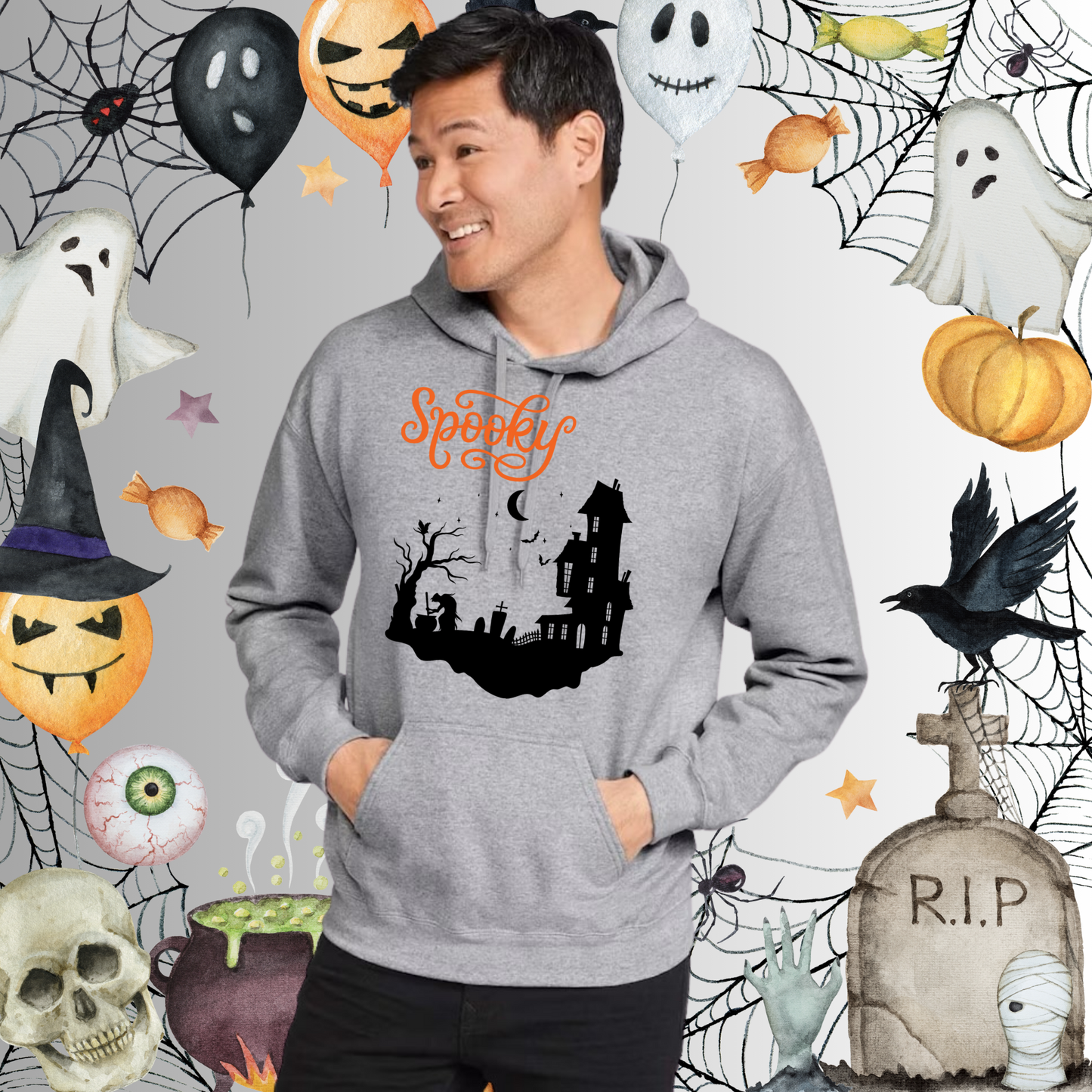 Adult Spooky Halloween Hoodie