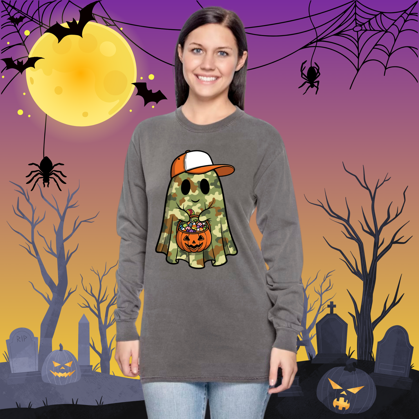 Adult CC Camo Ghost Long Sleeve