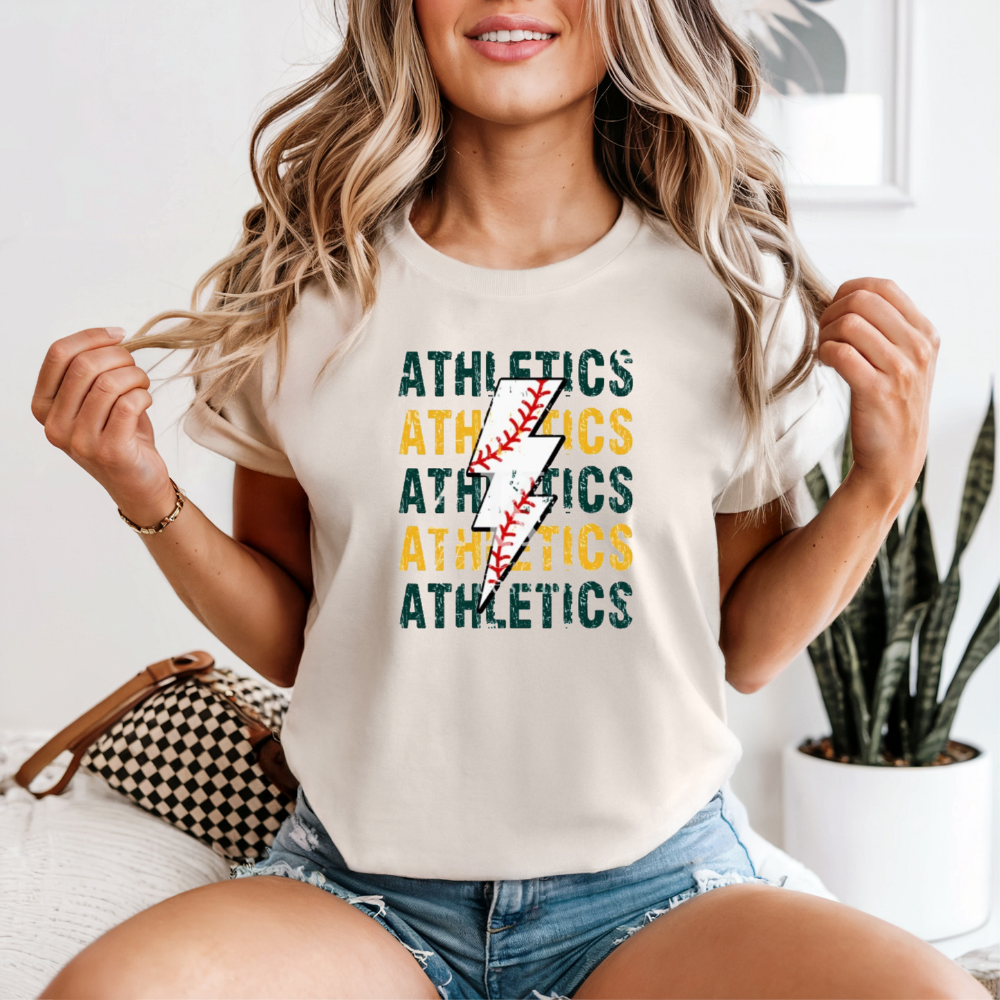 Athletics Lightening Baseball Comfort Colors