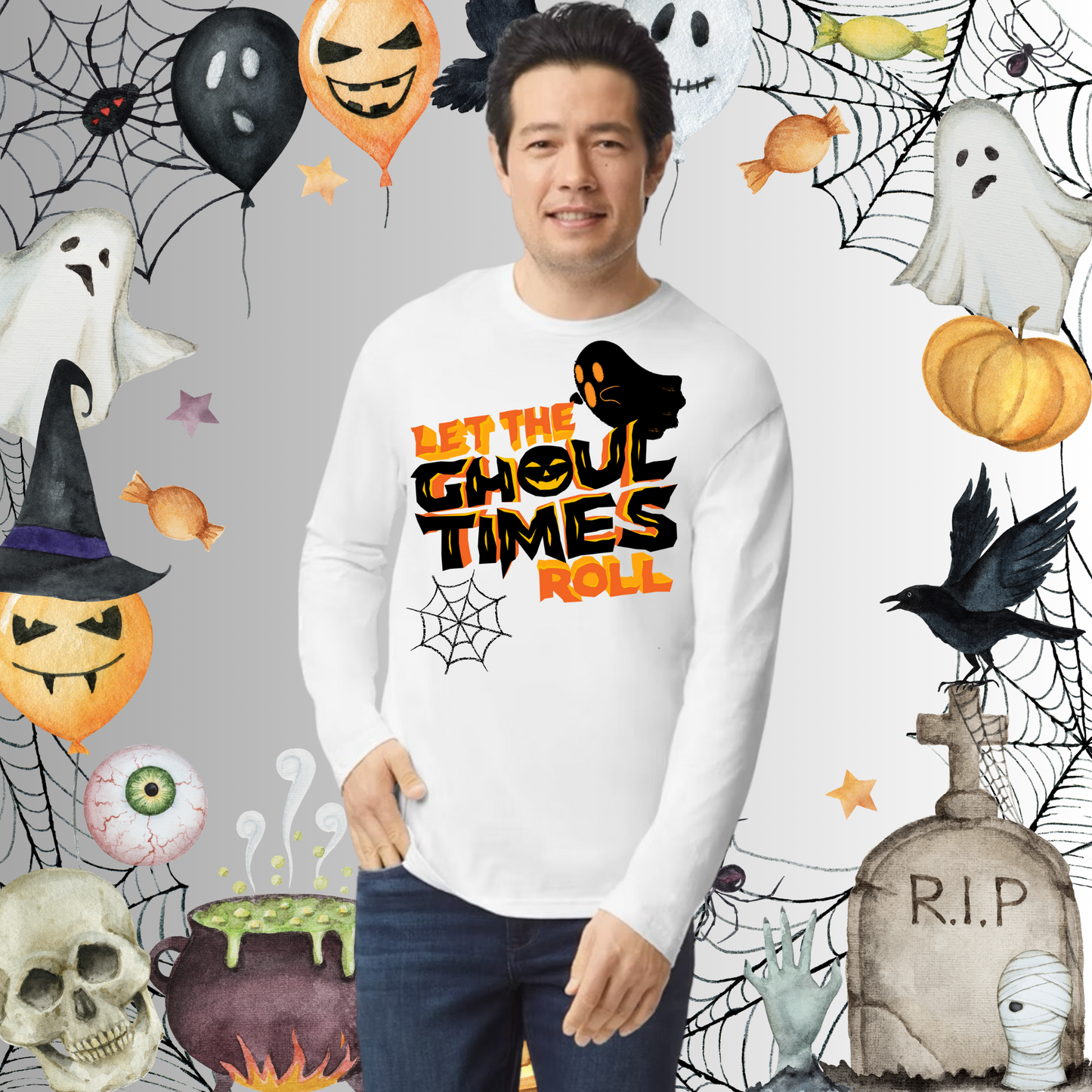 Adult Ghoul Times Roll O/B Long Sleeve